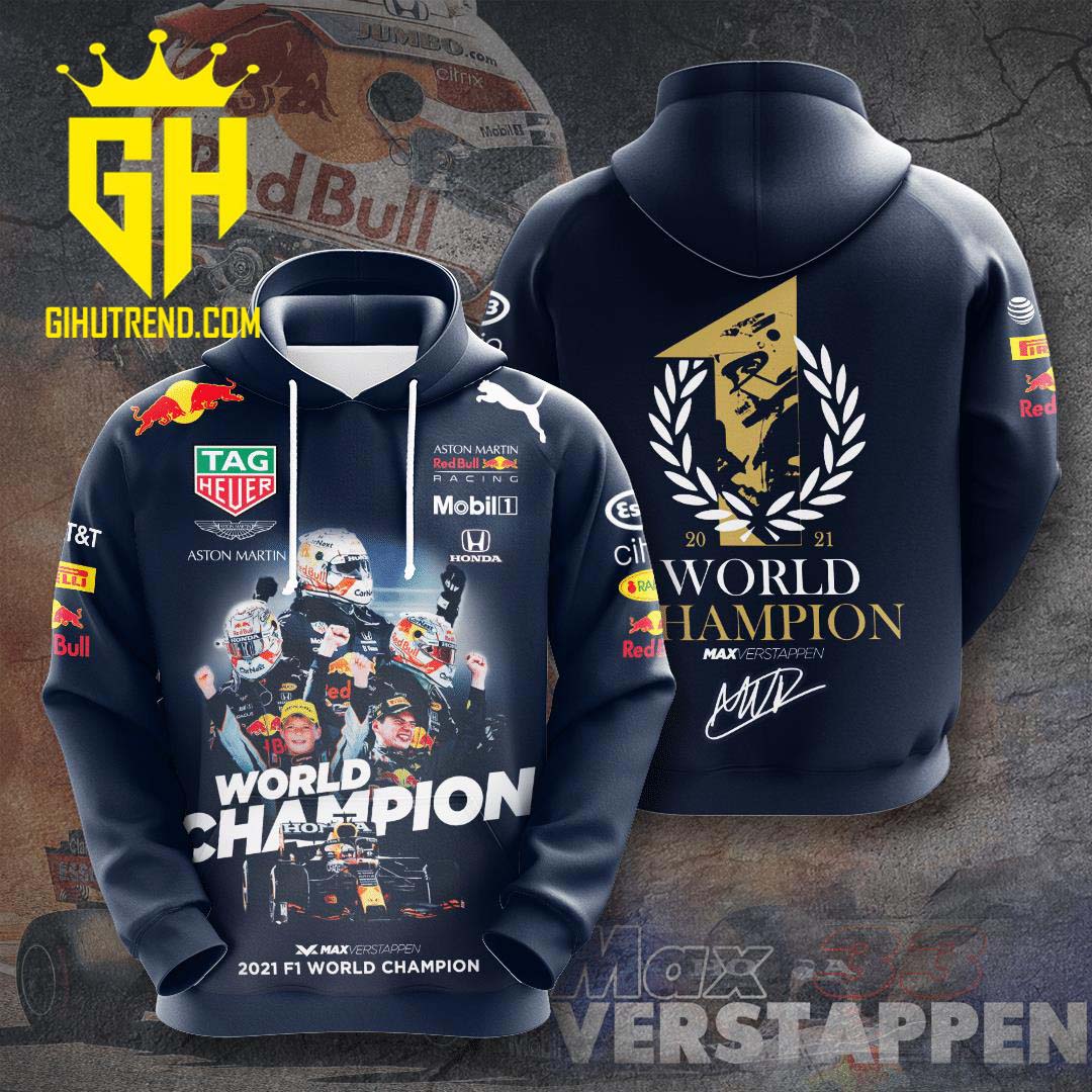 Max Verstappen 33 World Champion F1 Hoodie 3D
