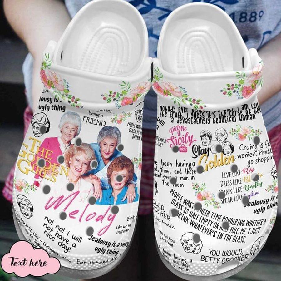 Melody The Golden Girls Crocs Crocband Clogs, Comfy Footwear, Shoes