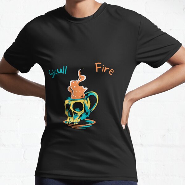 memento vivere , skull fire , fire Active T-Shirt