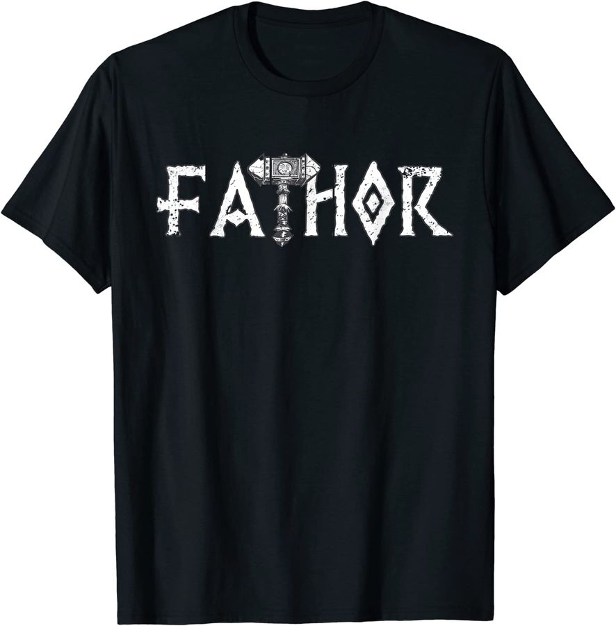 Mens Fathor - Like A Dad Just Way Mightier Father's Day Viking_1