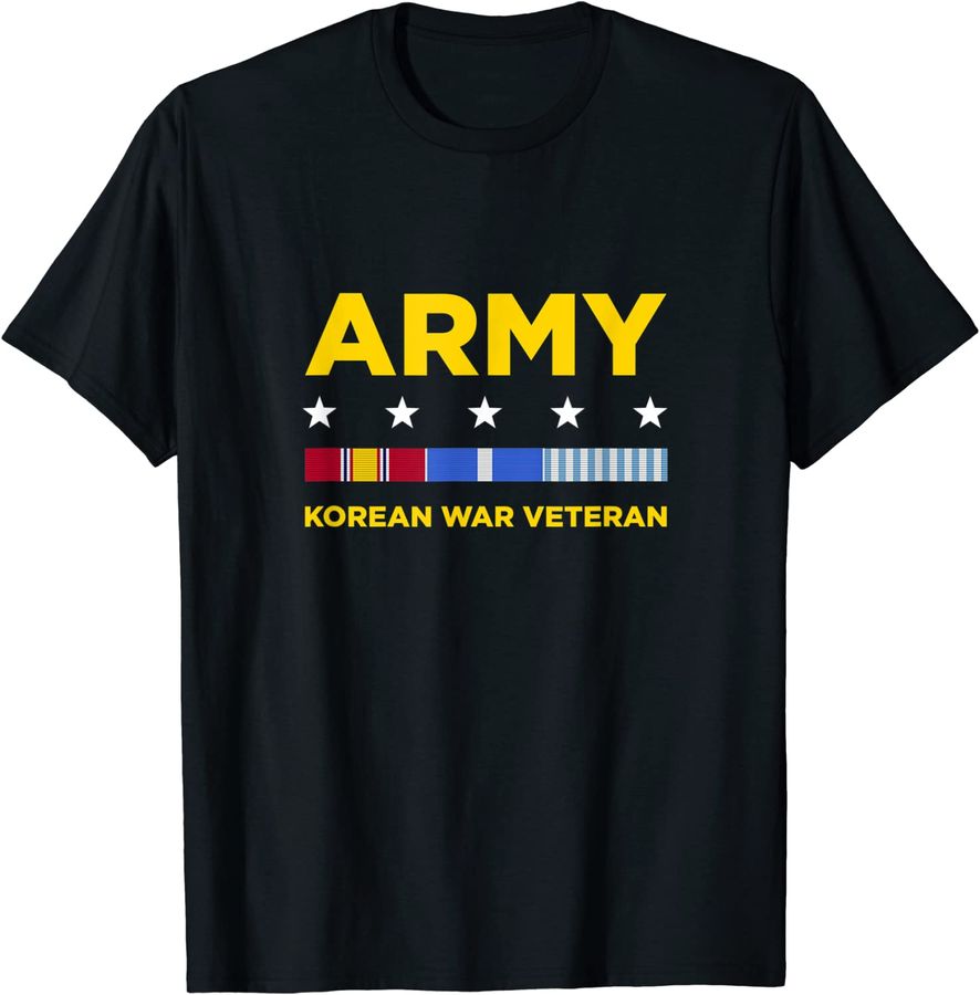 Mens Korean War Veteran Shirt Army_1