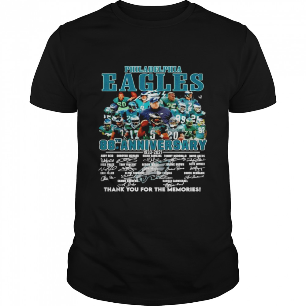 Men’S Philadelphia Eagles 88Th Anniversary 1933-2021 Signatures Shirt, Tshirt, Hoodie, Sweatshirt, Long Sleeve, Youth, funny shirts, gift shirts