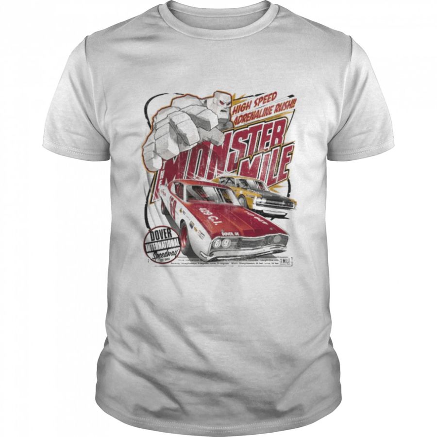 Men’s White Dover International Speedway High Speed Monster Mile T-Shirt