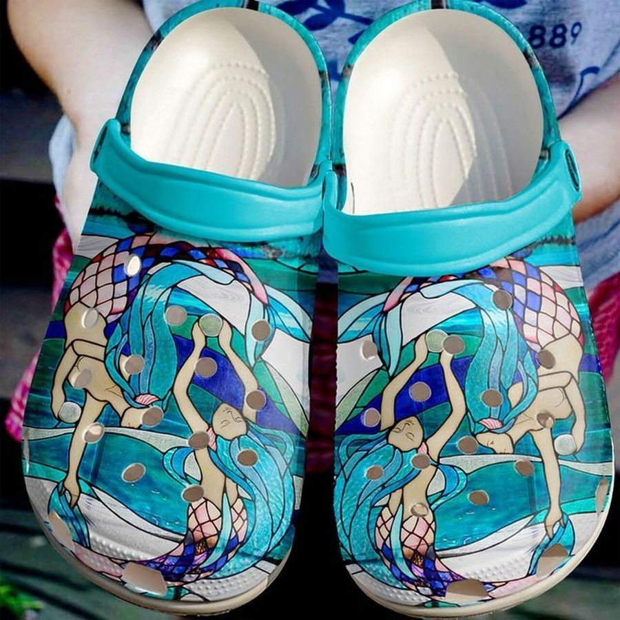 Mermaid Sisters Ocean 102  Gift For  Lover Rubber Crocs Crocband Clogs, Comfy Footwear