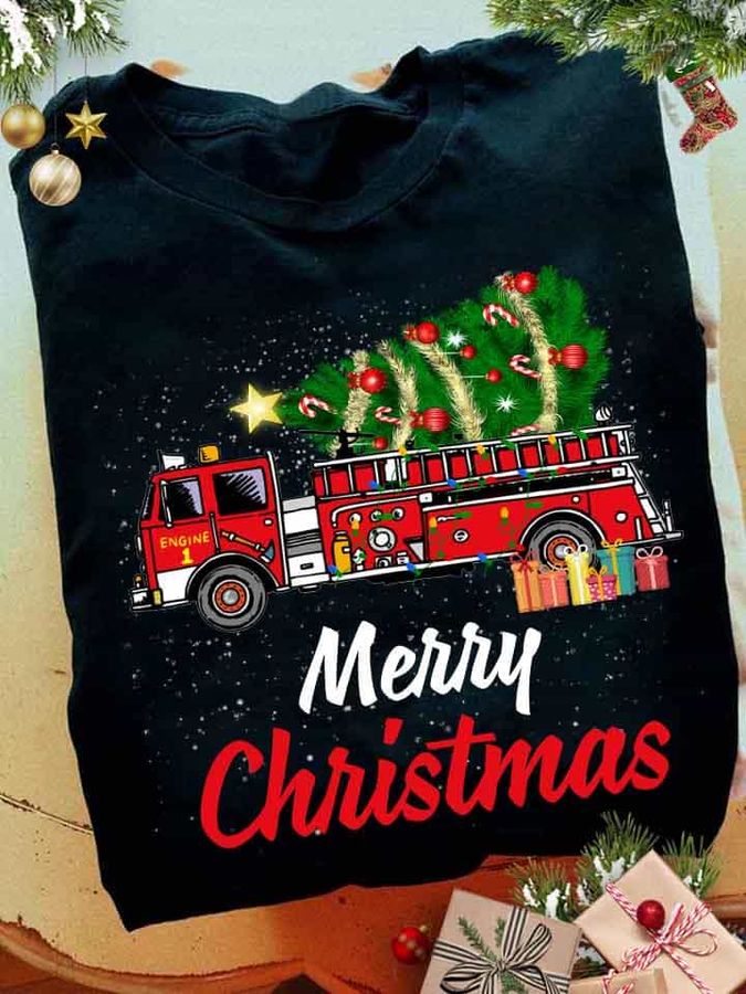 Merry Christmas – Gift fore firetruck driver, firefighter the lifesaver
