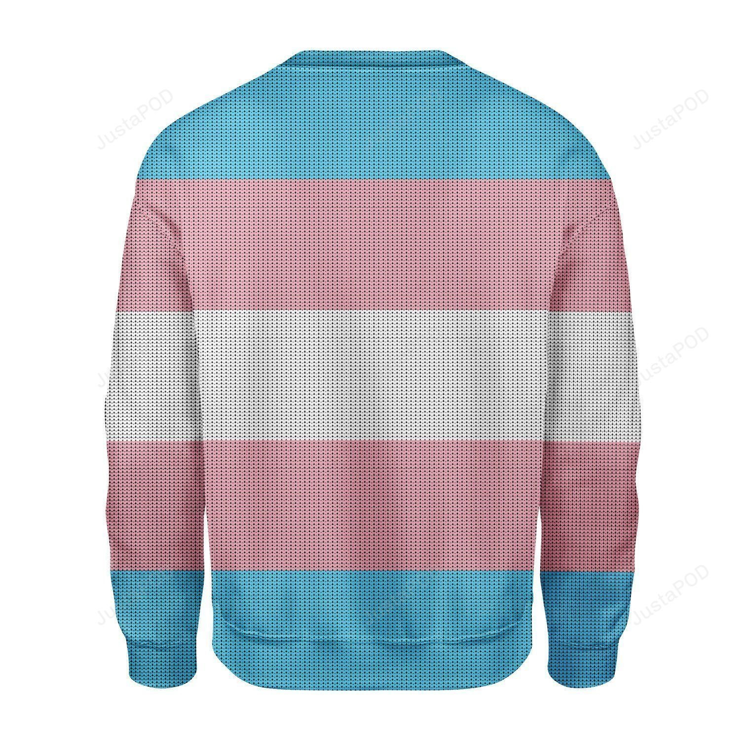 Merry Christmas Gearhomies Transgender Flag Ugly Christmas Sweater All Over