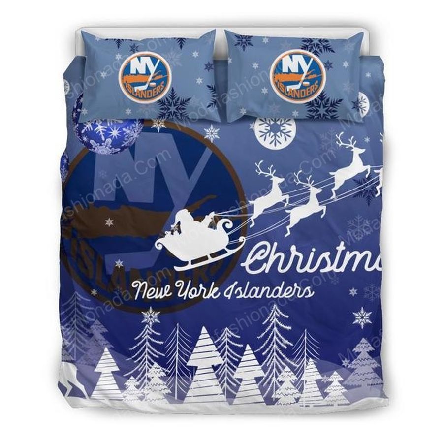 Merry Christmas New York Islanders Hockey Sport 2 Bedding Set – Duvet Cover – 3D New Luxury – Twin Full Queen King Size Comforter Cover