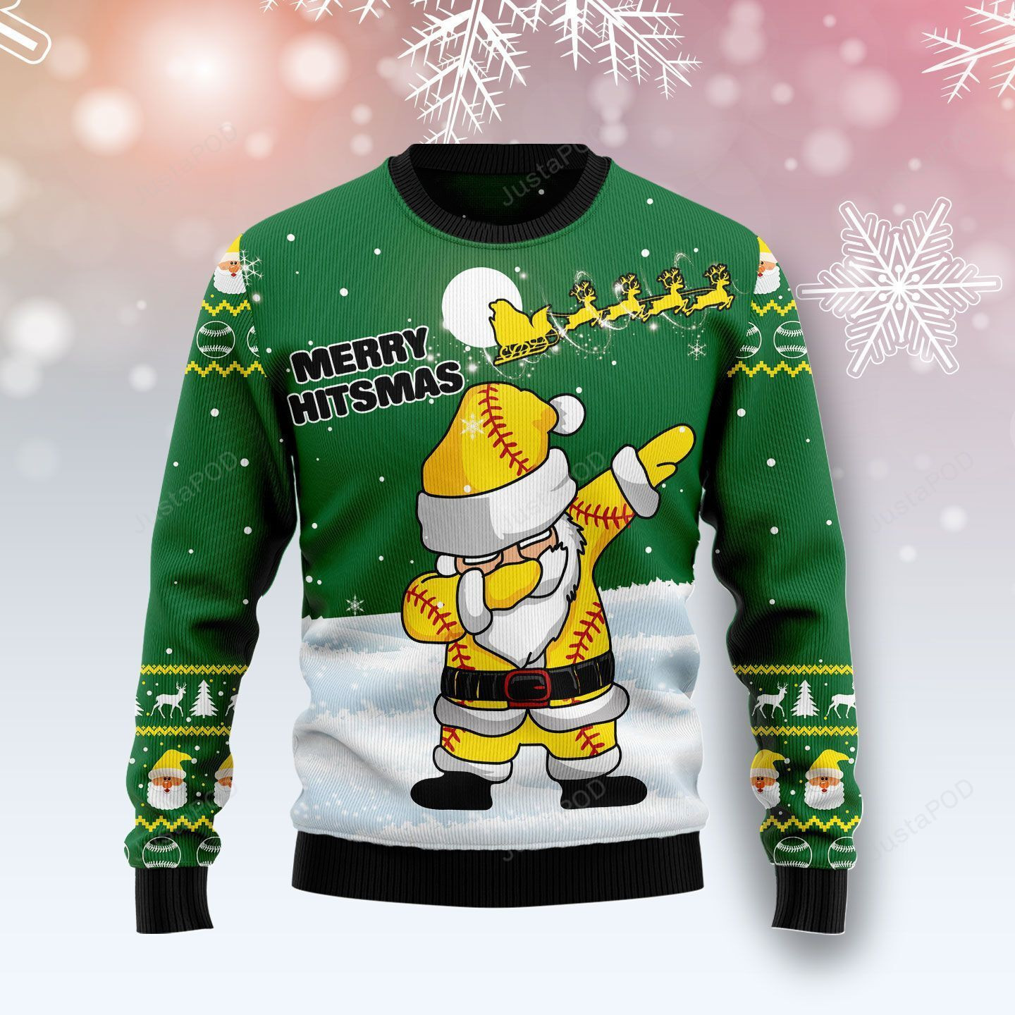 Merry Hitsmas Ugly Christmas Sweater All Over Print Sweatshirt Ugly