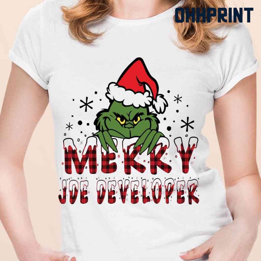 Merry JDE Developer Grinchmas Tshirts White