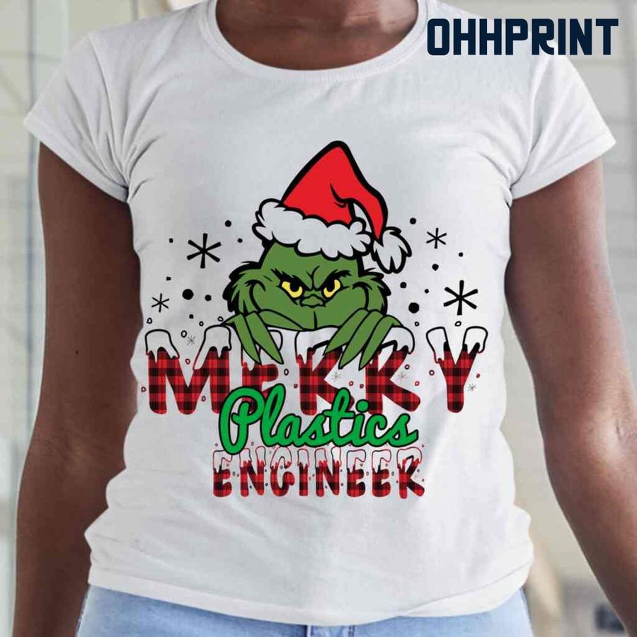 Merry Plastics Engineer Grinchmas Tshirts White