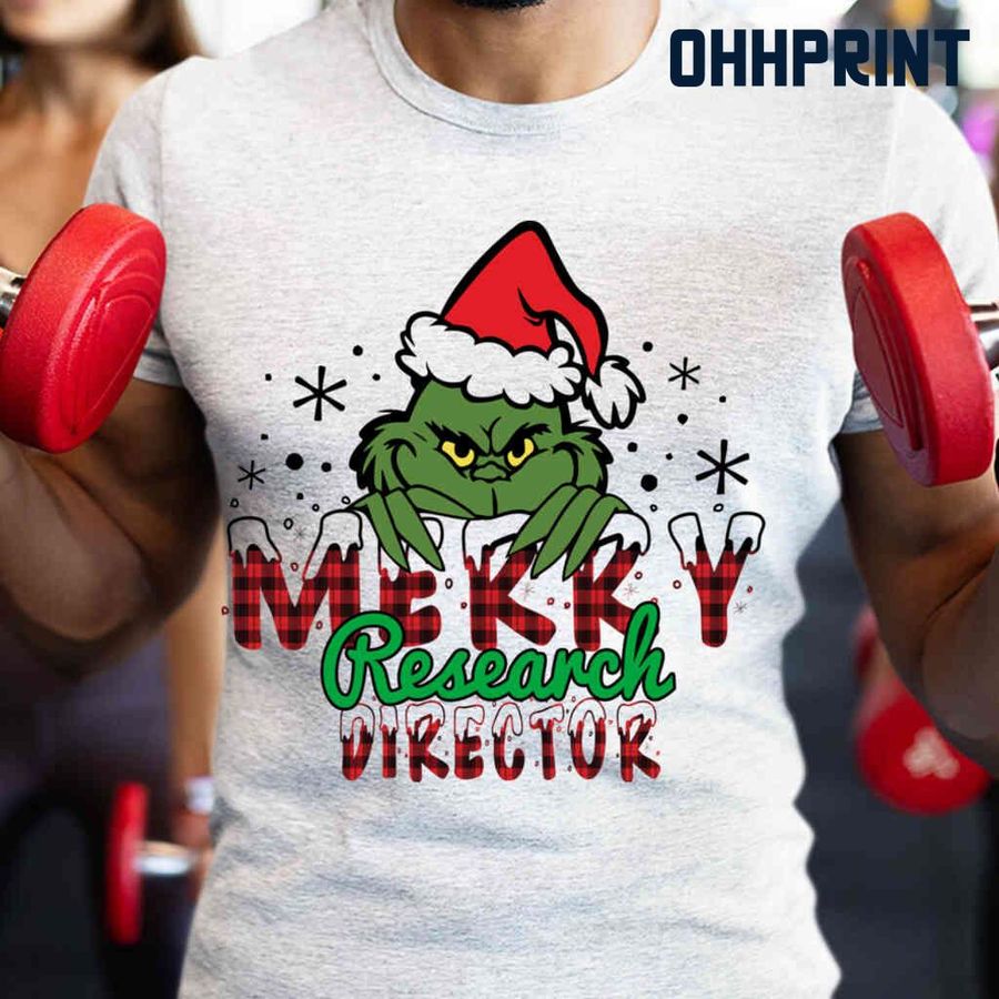 Merry Research Director Grinchmas Tshirts White