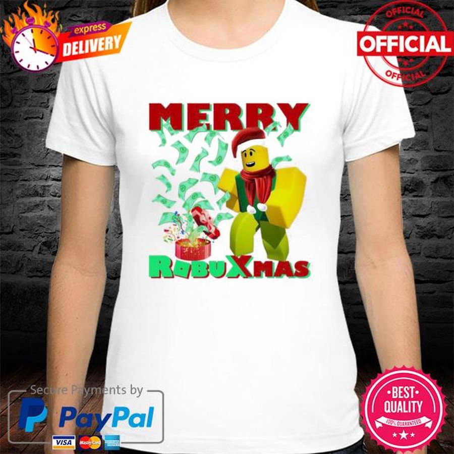 Merry Robu Xmas Christmas Roblox Shirt