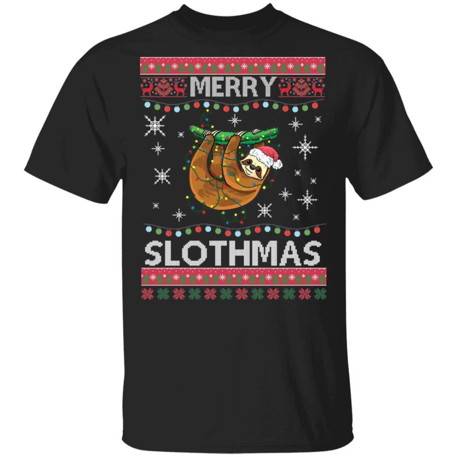 Merry Slothmas Shirt, hoodie