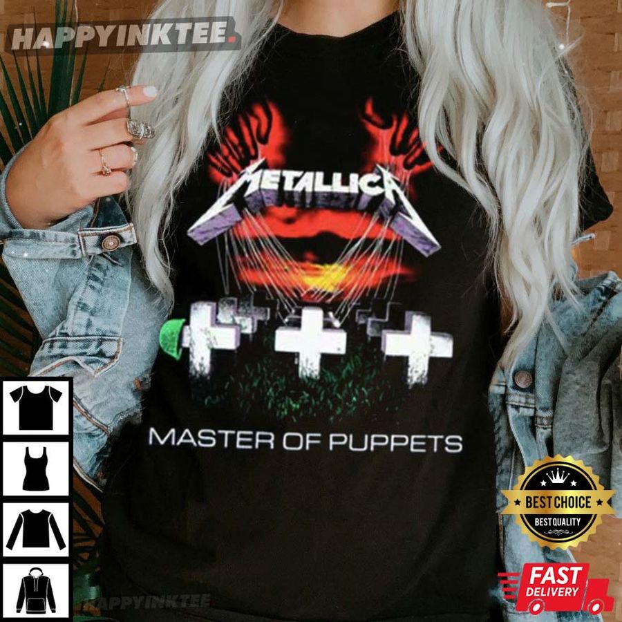 Metallica Master Of Puppets Punk Rock T-Shirt