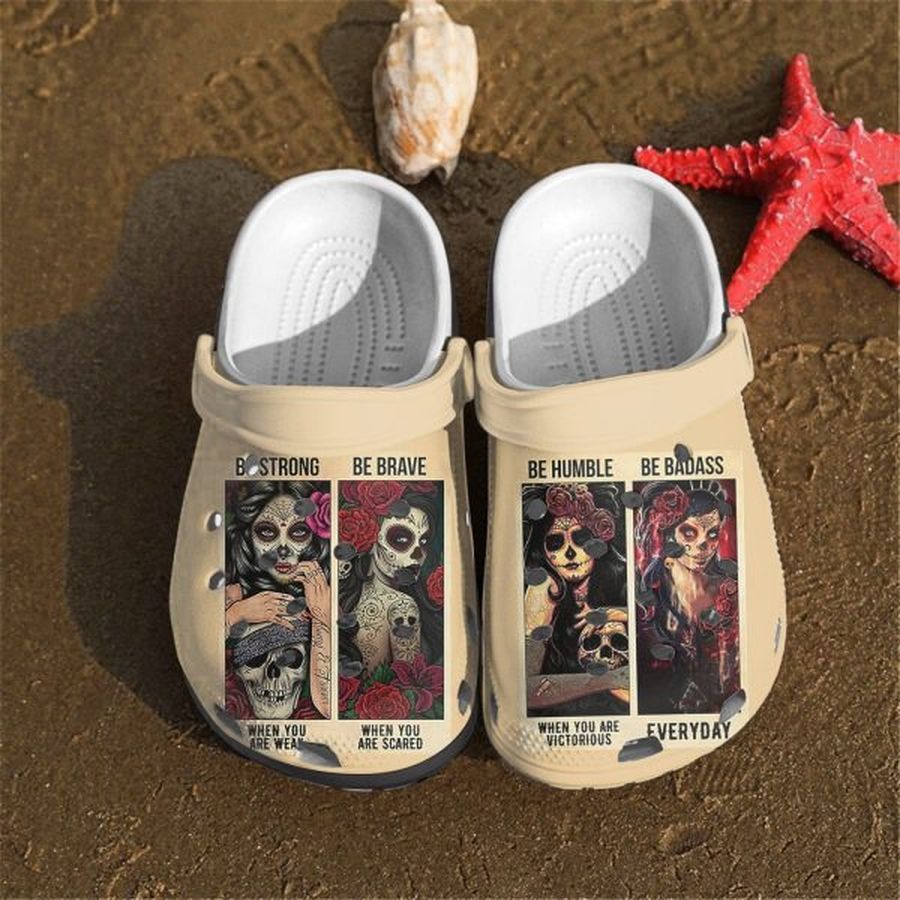 Mexican Sugar Skull Girl Adults Kids Crocs Crocband Clog Shoes For Men Women Ht