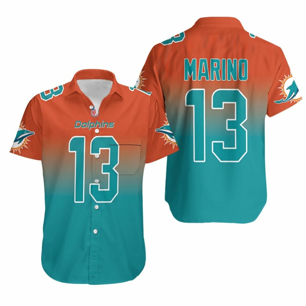 Miami Dolphins Dan Marino 13 Hawaiian Shirt American Football 02