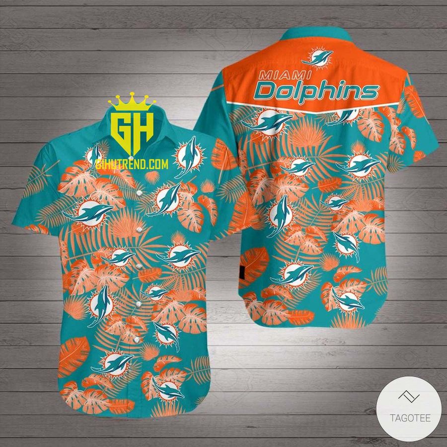 Miami Dolphins Hawaiian Shirt And Hawaiian Shorts