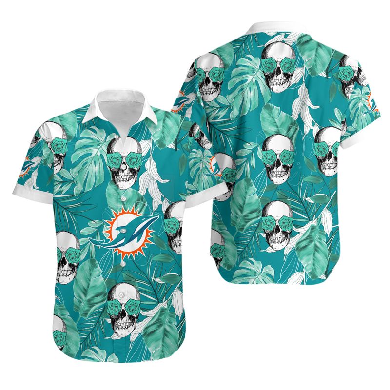 Miami Dolphins Hawaiian Shirt Coconut Leaves Limited Edition Summer