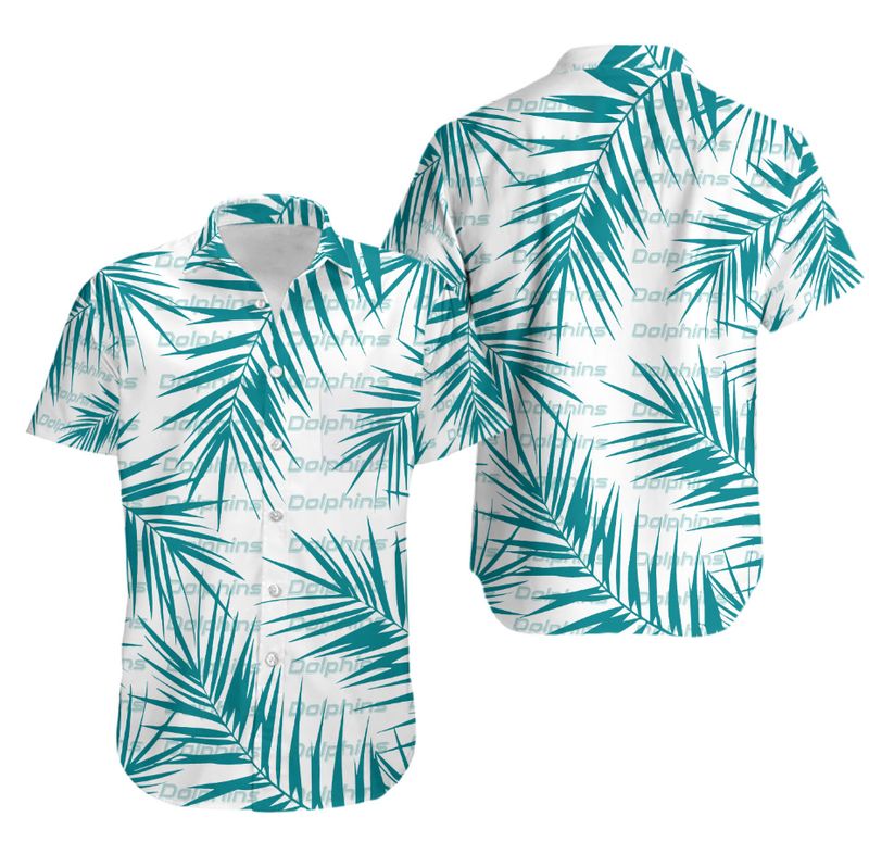 Miami Dolphins Hawaiian Shirt Tropical Leaves Limited Edition