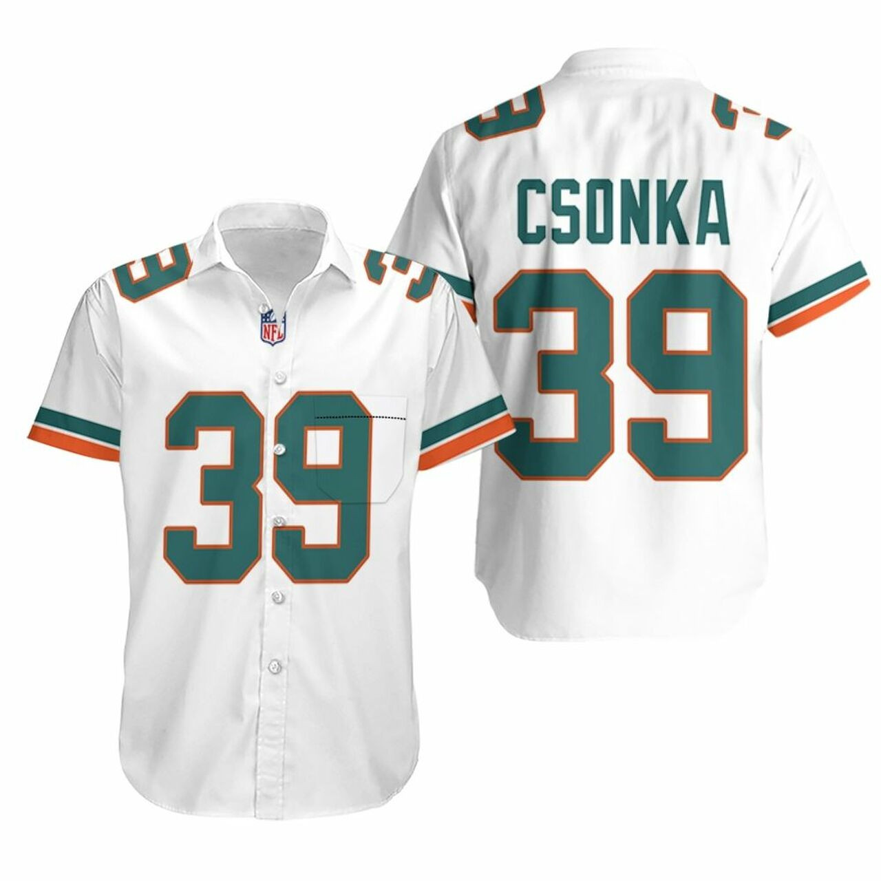 Miami Dolphins Larry Csonka 39 Hawaiian Shirt American Football