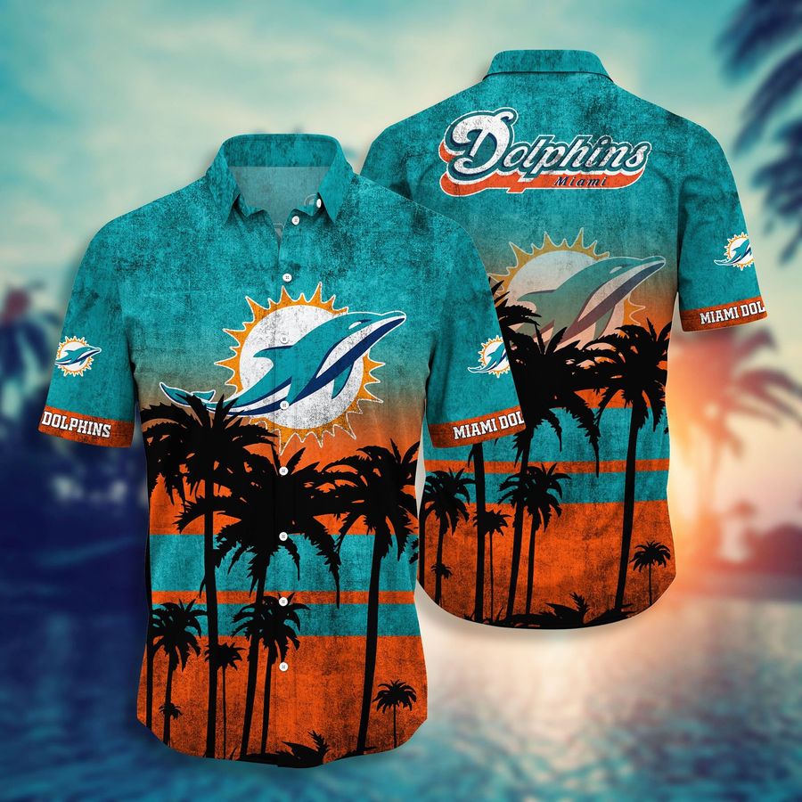 Miami Dolphins Goofy Hawaiian Shirt and Shorts