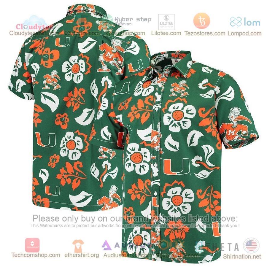 Miami Hurricanes Green Team Floral Hawaiian Shirt – LIMITED EDITION