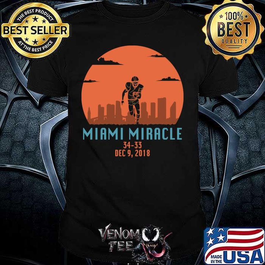 Miami Miracle Funny Football Dolphins T-shirt