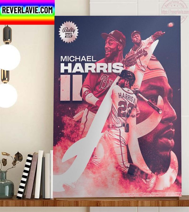 Michael Harris II In Atlanta Braves Home Decor Poster Canvas