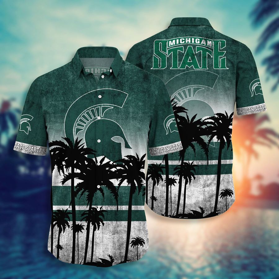 Michigan State Spartans NCAA T-shirt Hawaiian Shirt and Shorts