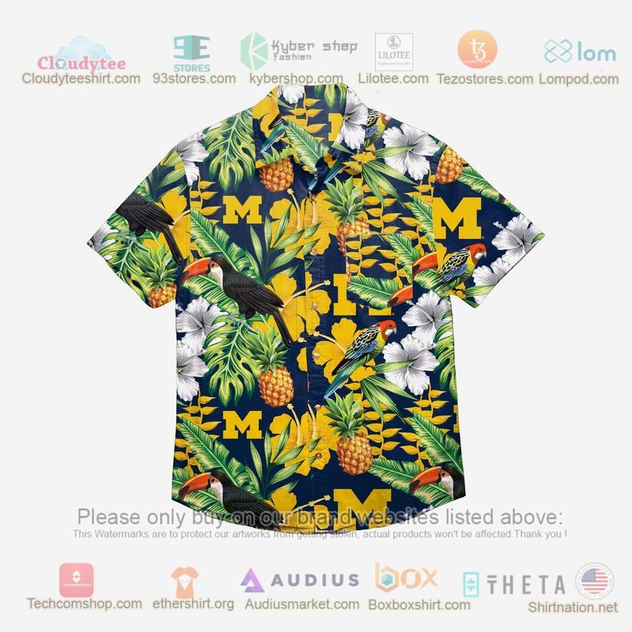 Michigan Wolverines Floral Hawaiian Shirt – LIMITED EDITION