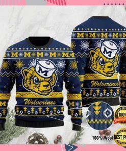 Michigan Wolverines football Ugly Christmas Sweater All Over Print Sweatshirt