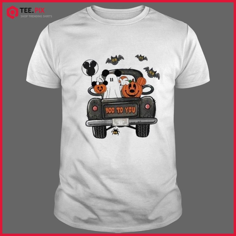 Mickey Ghost And Pumpkin Boo To You Halloween Shirt