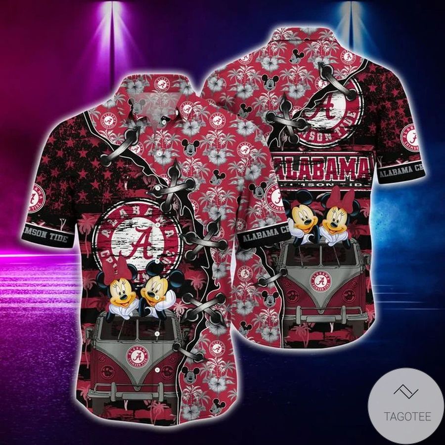 Mickey Mouse Alabama Crimson Tide Hawaiian Shirt