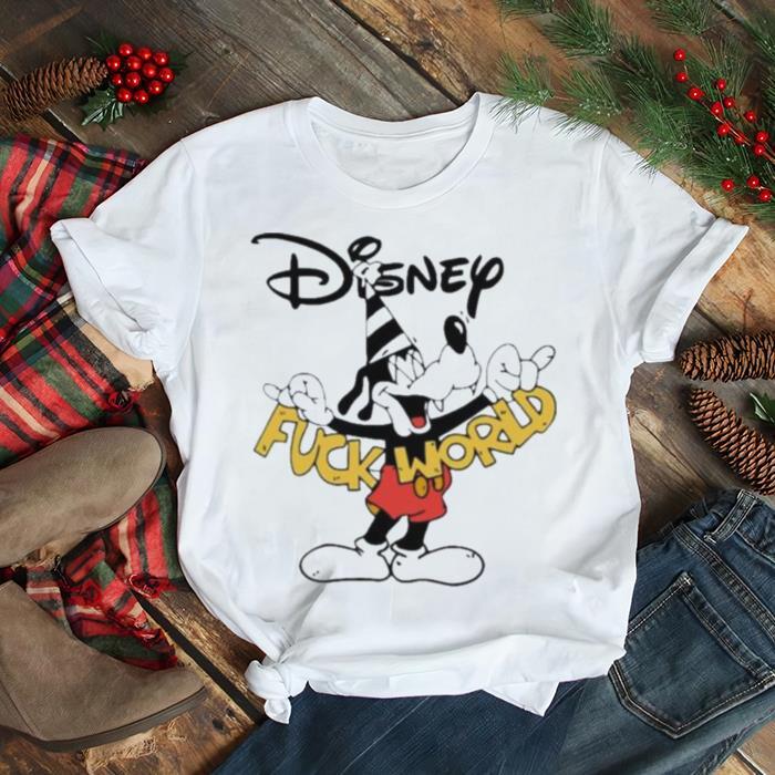 Mickey mouse disney fuck world fluto shirt