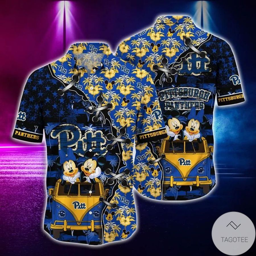Mickey Mouse Pittsburgh Panthers Hawaiian Shirt