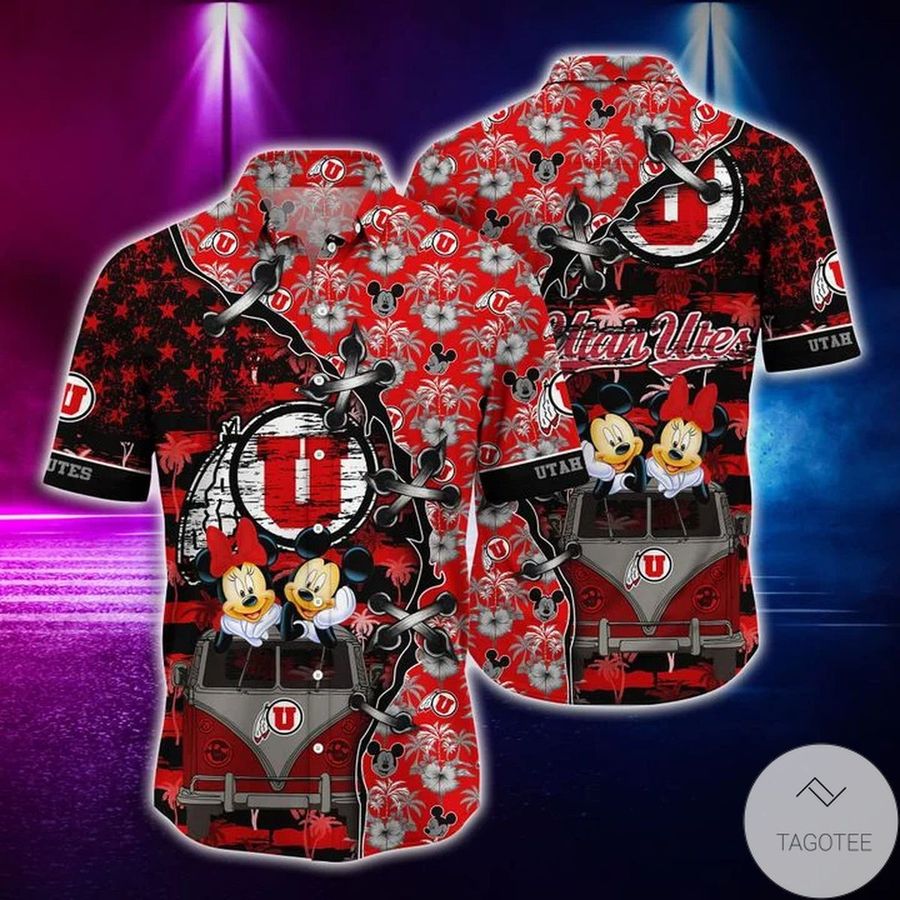 Mickey Mouse Utah Utes Hawaiian Shirt