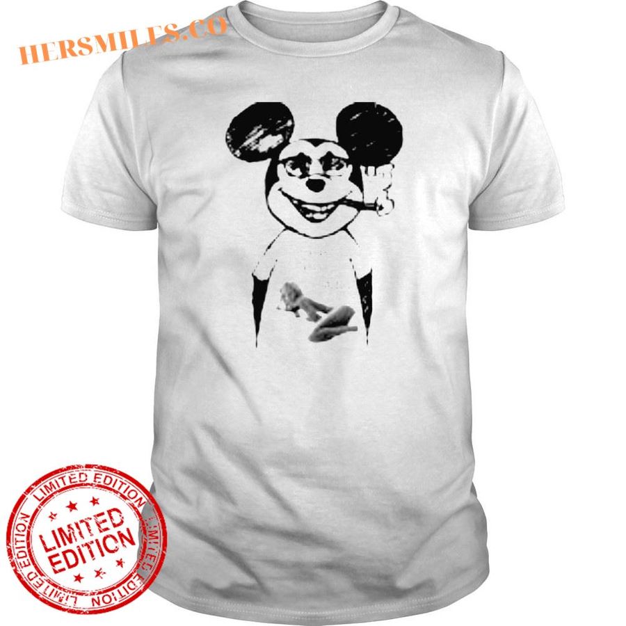 Mickey wear I love Jessica Alba shirt