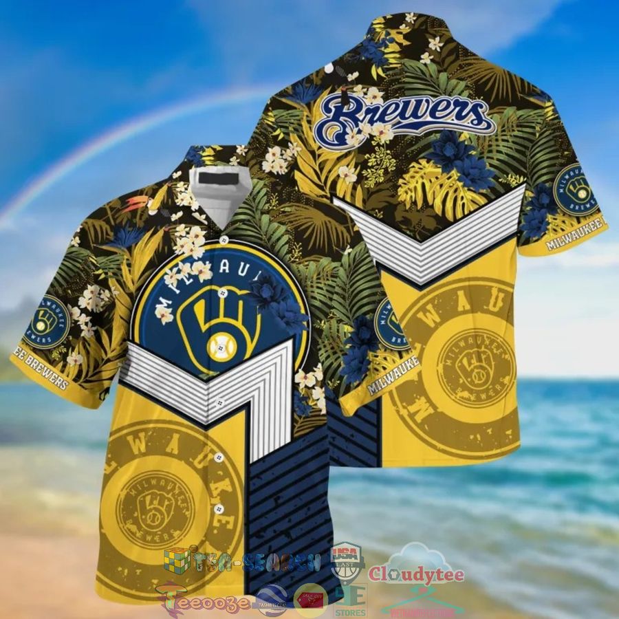 Milwaukee Brewers MLB Tropical Hawaiian Shirt And Shorts – Saleoff