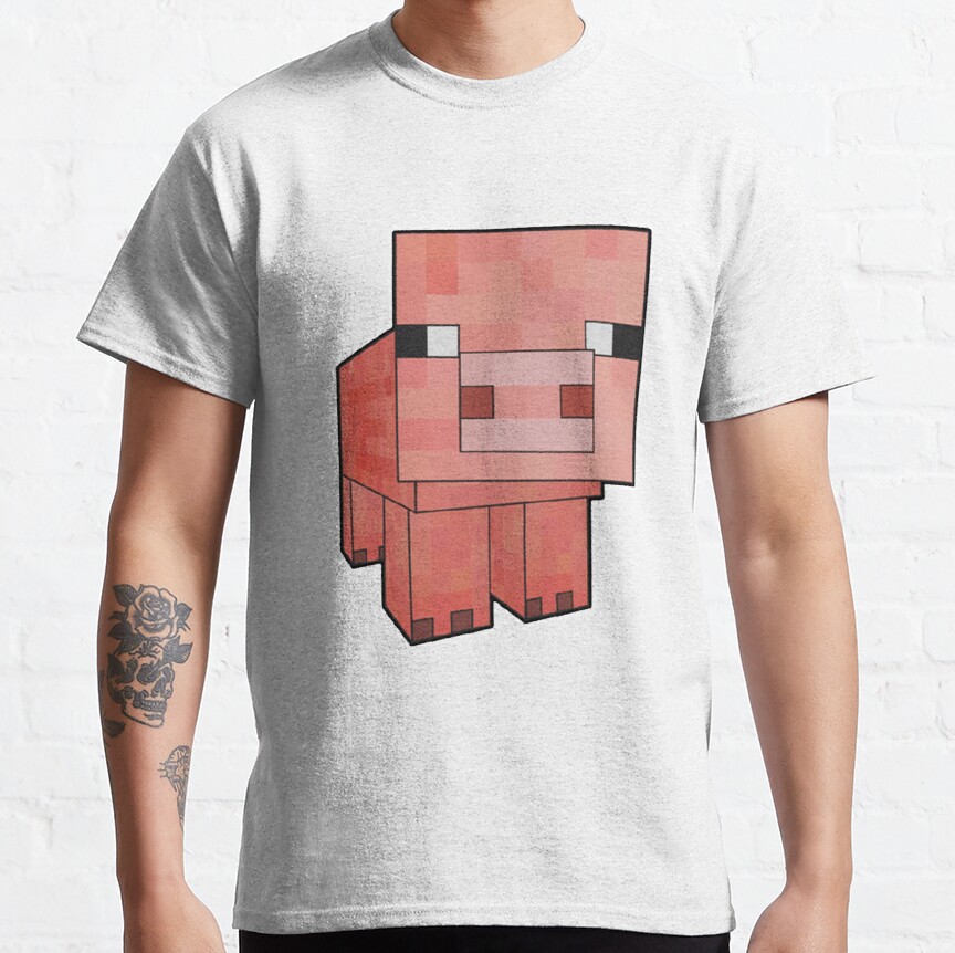 Minecraft Pig Classic T-Shirt