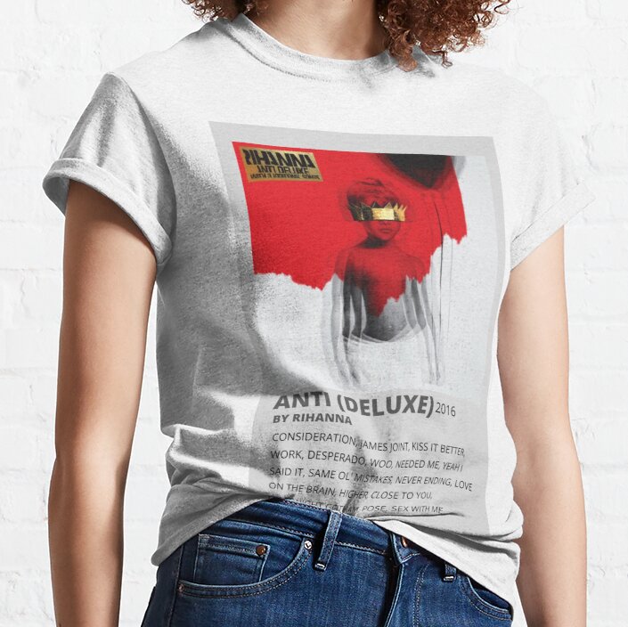 Minimalist Music Poster Rihanna Anti (Deluxe)  Classic T-Shirt