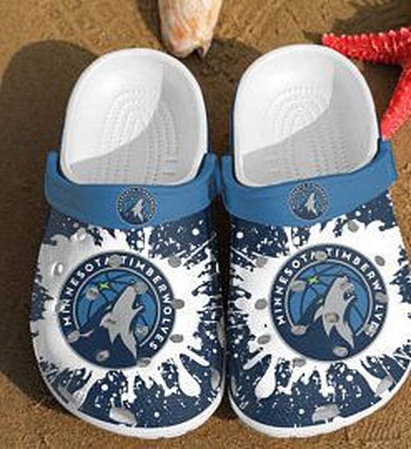 Minnesota Timberwolves Crocs Crocband Clog clog Comfortable For Mens And Womens Classic Clog Water Shoes