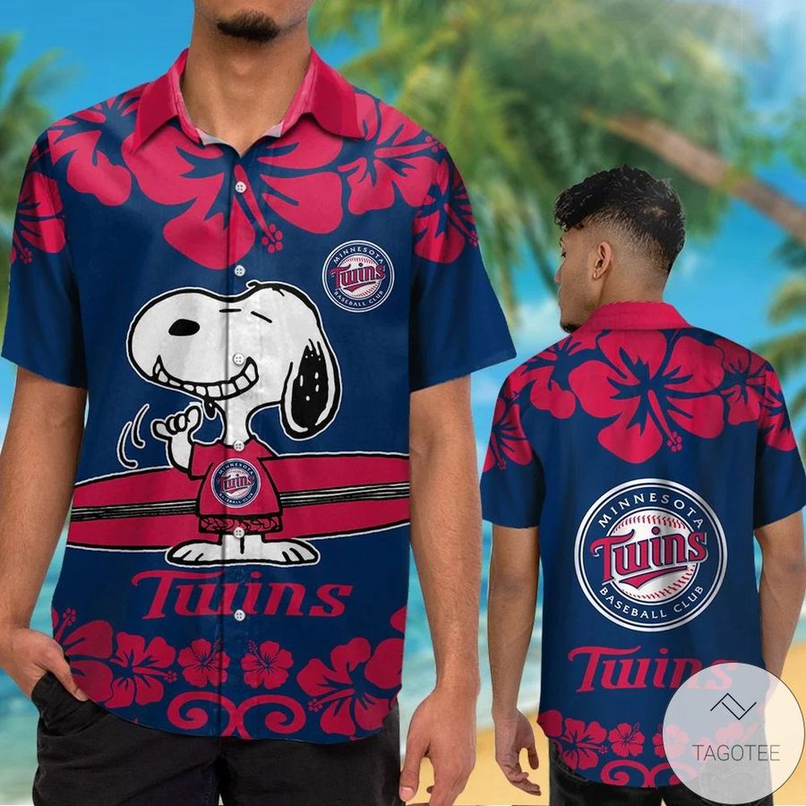 Minnesota Twins Snoopy Hawaiian Shirt
