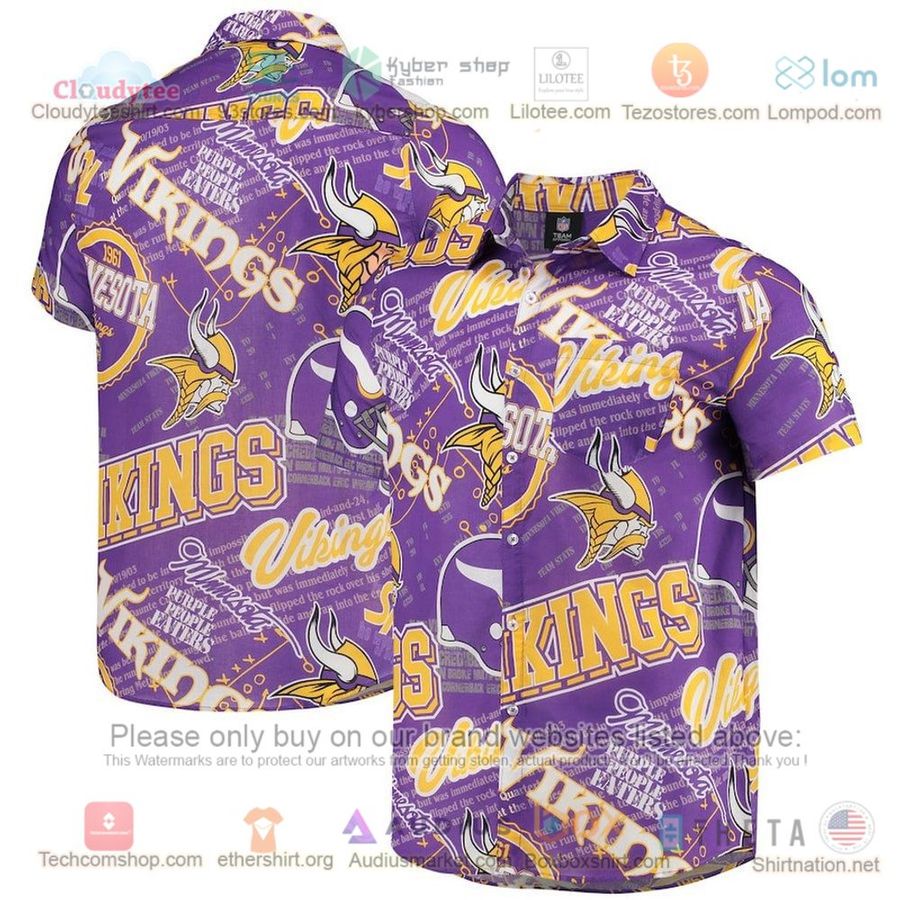 Minnesota Vikings Purple Hawaiian Shirt – LIMITED EDITION