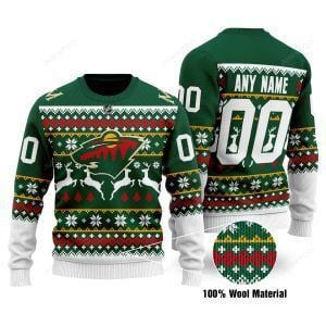 Minnesota Wild Ugly Christmas Sweater All Over Print Sweatshirt Ugly