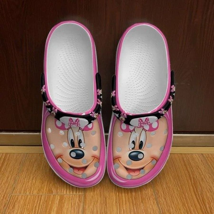 Minnie Mouse Character Dsiney Castle Magic I Gift Rubber Crocs Crocband Clogs, Comfy Footwear