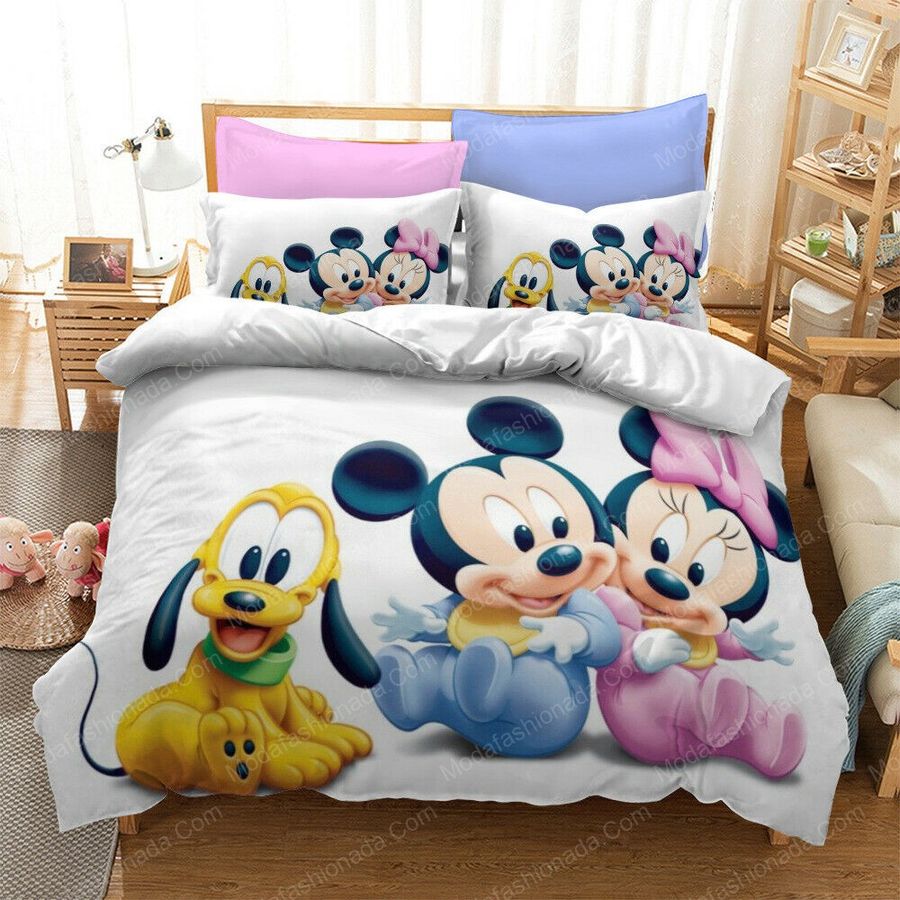Minnie Mouse Mickey Mouse Cartoon 3 Bedding Set