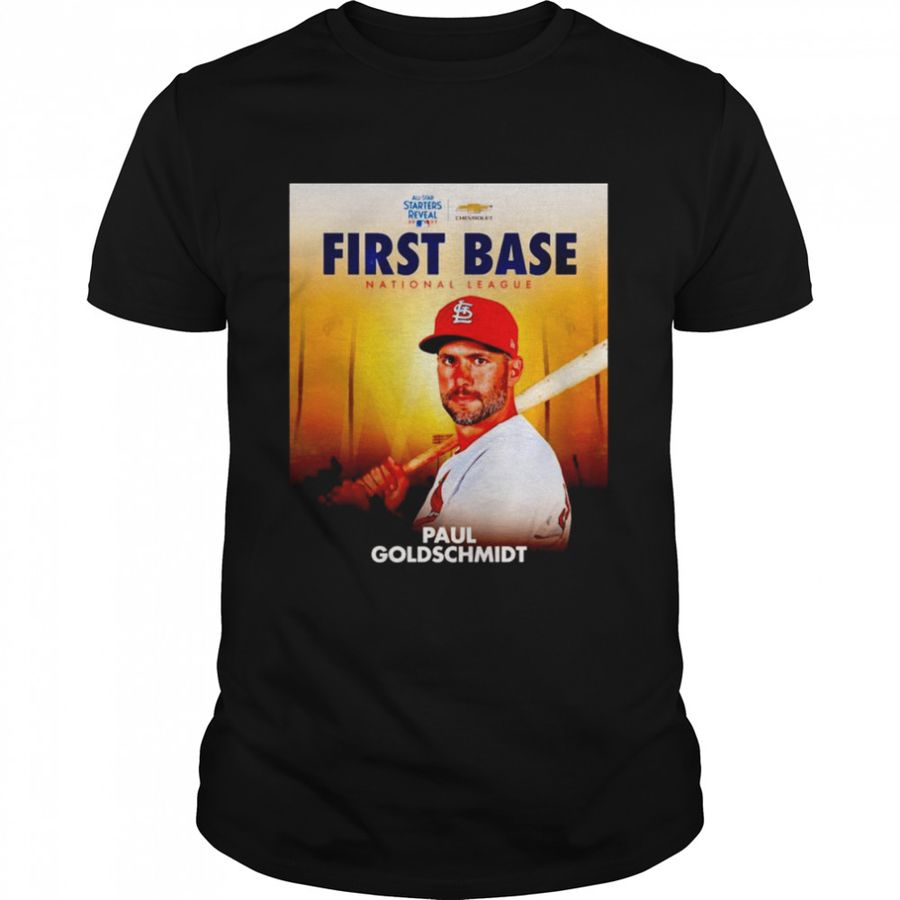MLB All-Star Starters Reveal 2022 First Base National League Paul Goldschmidt T-Shirt