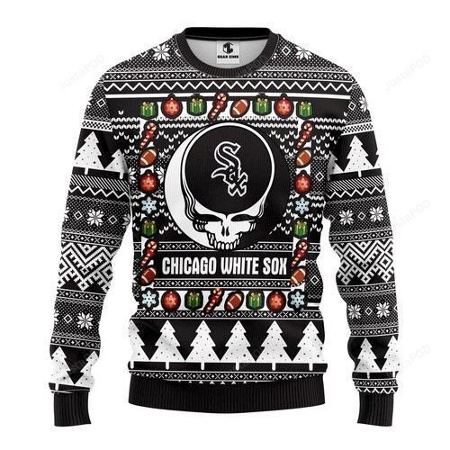 Mlb Chicago White Sox Grateful Dead Ugly Christmas Sweater All