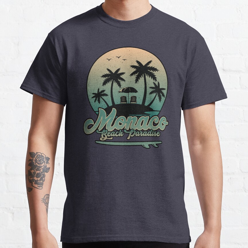 Monaco beach paradise Classic T-Shirt