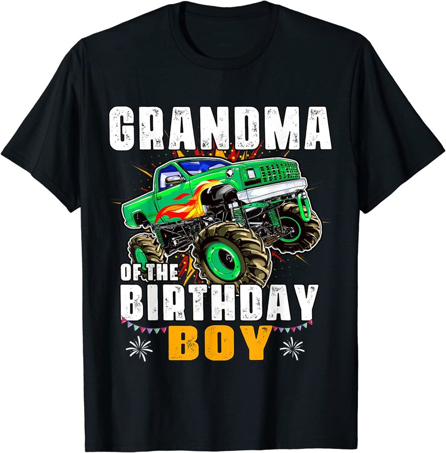 monster truck family matching grandma of the birthday boy